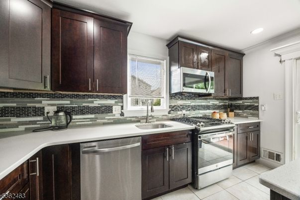 Interior, Kitchen, Recessed Lighting, Stainless Steel Appliances