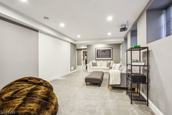 Interior, Living room, Recessed Lighting