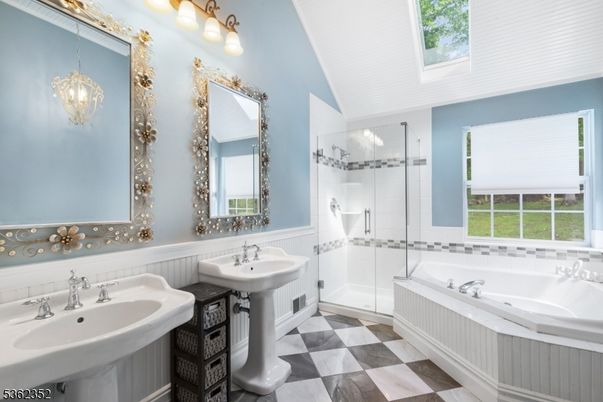 Bathroom, Dual Sink Vanities, Glass Shower, Interior