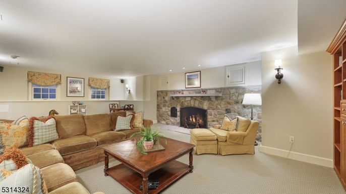 Fireplace, Interior, Living room, Recessed Lighting