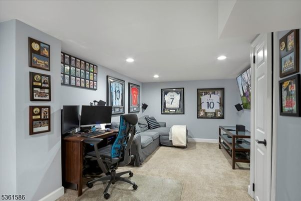 Home Office, Interior, Recessed Lighting
