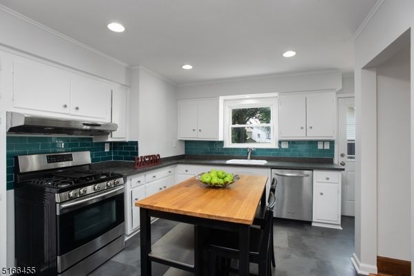 Interior, Kitchen, Recessed Lighting, Stainless Steel Appliances