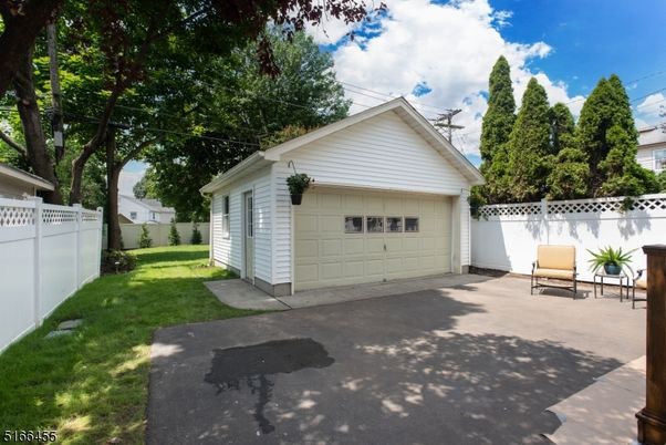Backyard, Detached Garage, Exterior