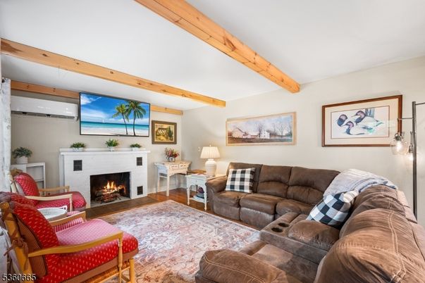 Fireplace, Interior, Living room, Wooden Beams