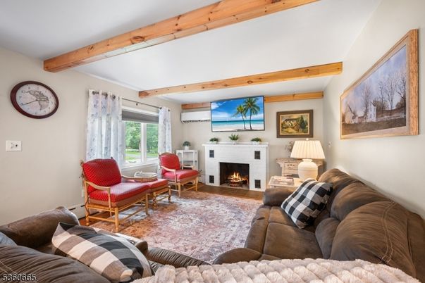 Fireplace, Interior, Living room, Wooden Beams