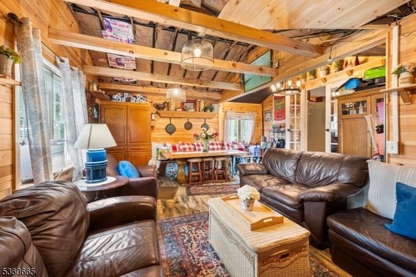Interior, Living room, Wooden Beams, Wooden Ceilings, Wood Texture Flooring, Wooden Walls