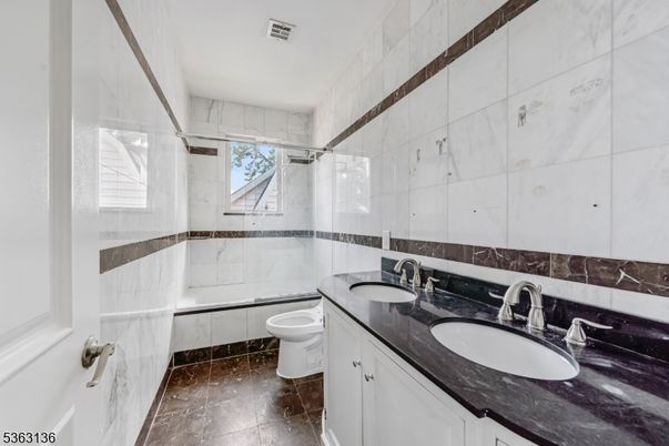 Bathroom, Dual Sink Vanities, Glass Shower, Interior