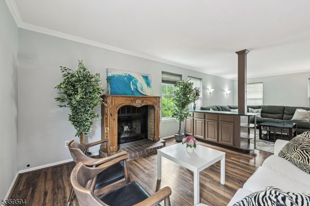 Fireplace, Interior, Living room, Wood Texture Flooring