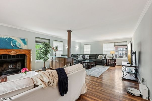 Fireplace, Interior, Living room, Wood Texture Flooring