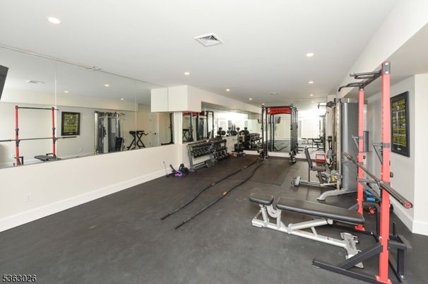 Fitness Equipment, Gym, Interior, Recessed Lighting