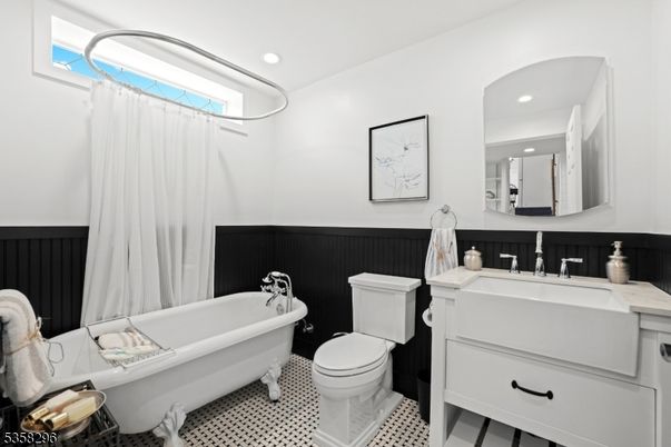 Bathroom, Free Standing Baths, Interior, Recessed Lighting