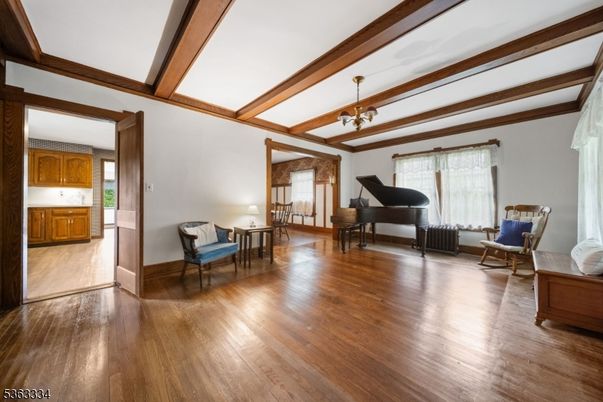 Interior, Piano, Wooden Beams, Wood Texture Flooring