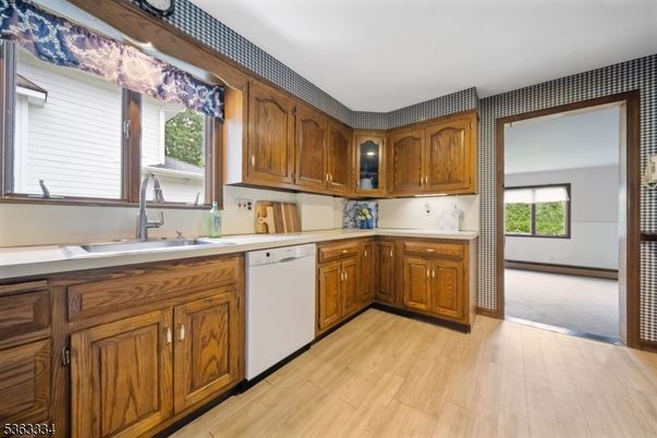 Interior, Kitchen, Wood Texture Flooring