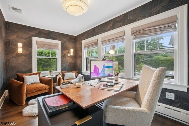 Home Office, Interior, Living room, Wood Texture Flooring, Wooden Walls