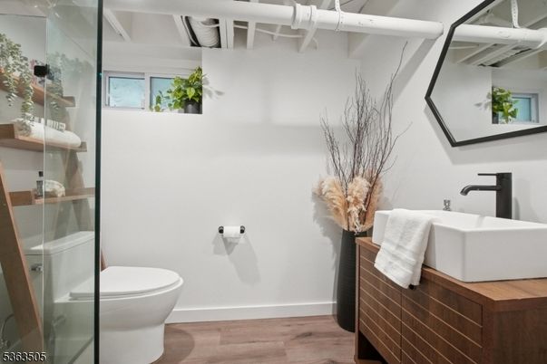 Bathroom, Interior, Wood Texture Flooring