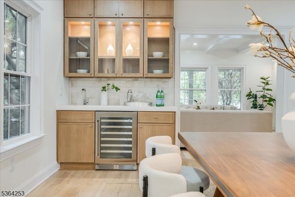 Dining room, Interior, Living room, Recessed Lighting, Wood Texture Flooring