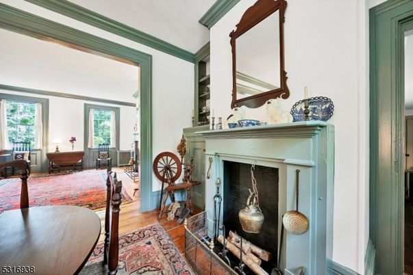 Fireplace, Interior, Wood Texture Flooring