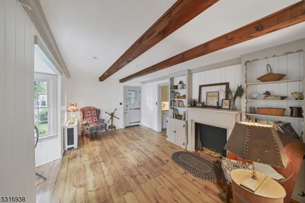 Fireplace, Interior, Wooden Beams, Wood Texture Flooring