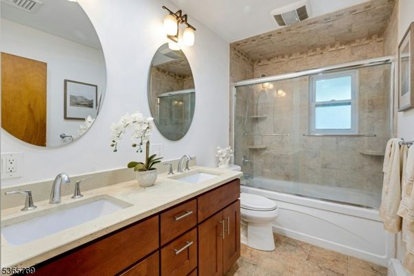 Bathroom, Dual Sink Vanities, Glass Shower, Interior