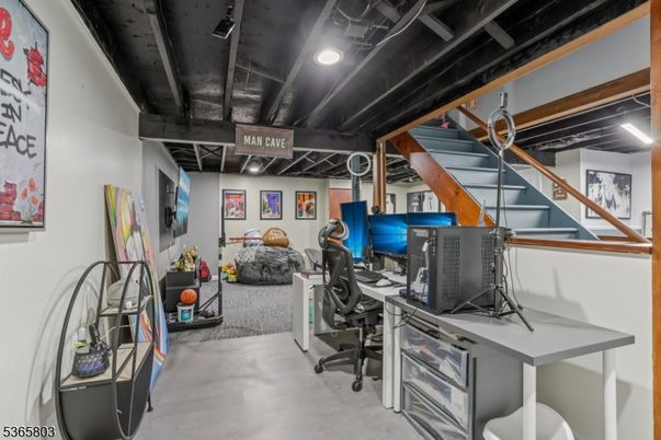 Home Office, Interior, Recessed Lighting