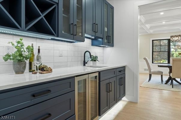Chandelier, Dining room, Interior, Kitchen, Recessed Lighting, Stainless Steel Appliances, Wood Texture Flooring