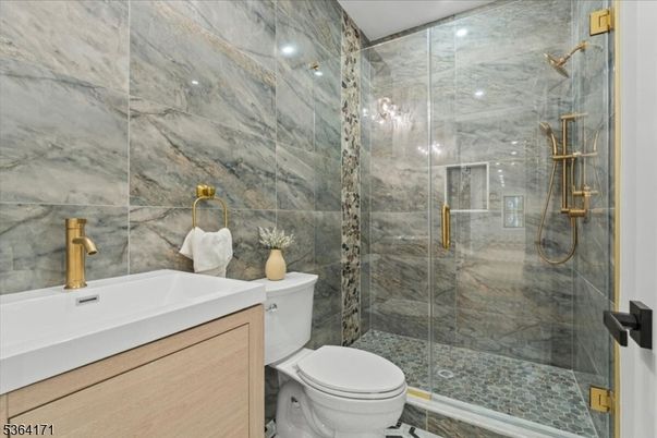 Bathroom, Glass Shower, Interior, Marble Walls