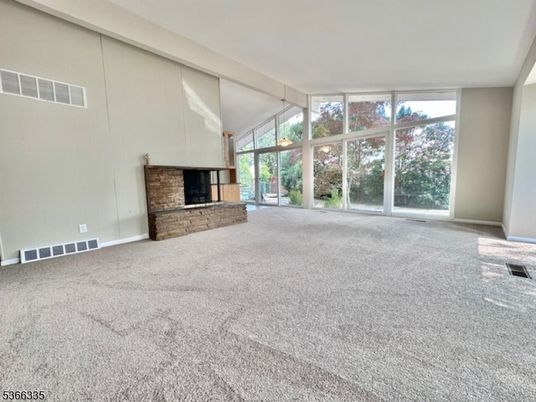 Empty room, Fireplace, Interior