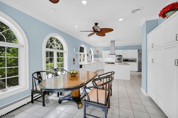 Dining room, Interior, Kitchen, Recessed Lighting
