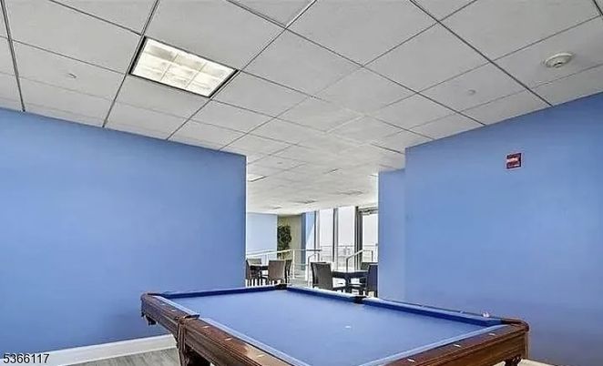 Billiard Table, Game Room, Interior, Recessed Lighting