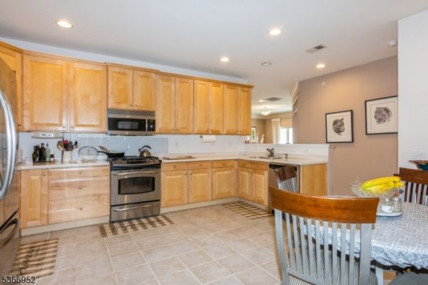 Interior, Kitchen, Recessed Lighting, Stainless Steel Appliances