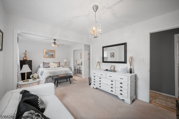 Bedroom, Chandelier, Interior