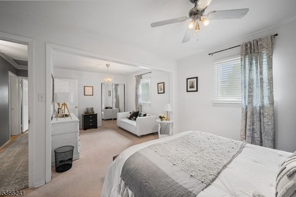 Bedroom, Chandelier, Interior