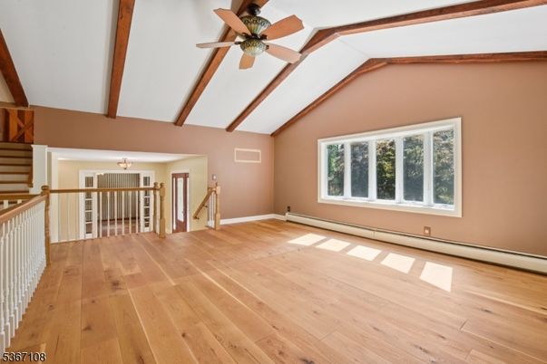Empty room, Interior, Wooden Beams, Wood Texture Flooring