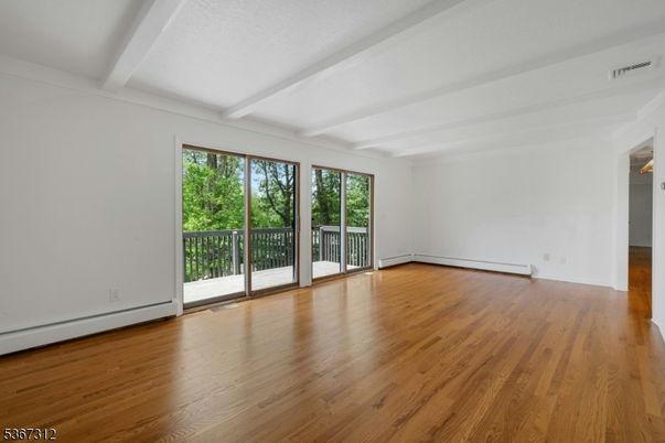 Empty room, Interior, Wood Texture Flooring