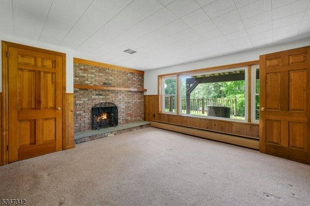 Empty room, Fireplace, Interior, Stone Walls