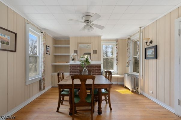 Dining room, Interior, Wood Texture Flooring