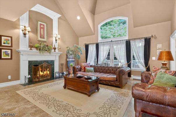 Fireplace, Interior, Living room, Recessed Lighting