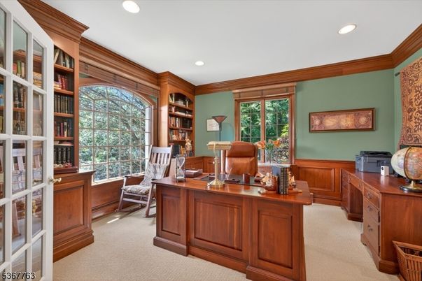 Home Office, Interior, Recessed Lighting