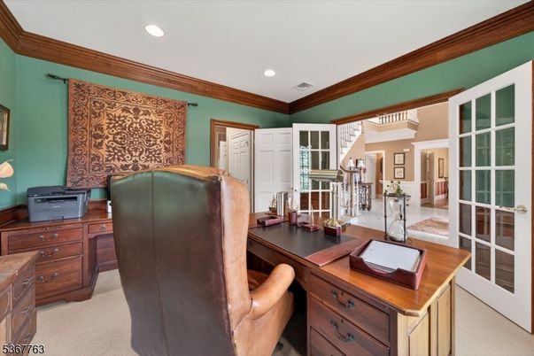 Home Office, Interior, Recessed Lighting