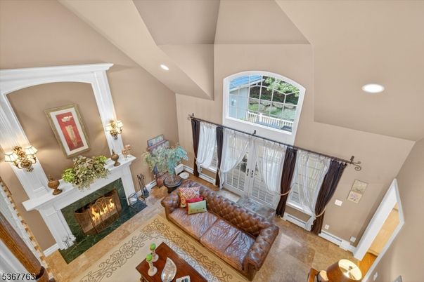 Fireplace, Interior, Living room, Recessed Lighting