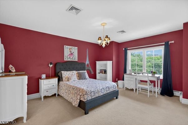Bedroom, Chandelier, Home Office, Interior