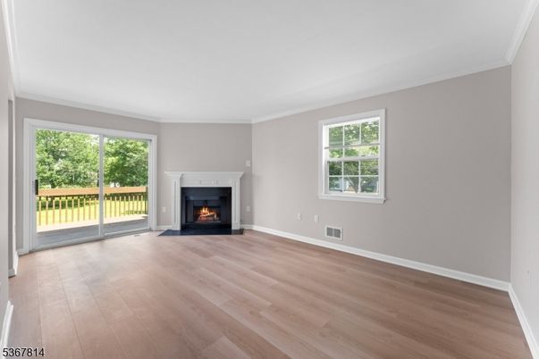Empty room, Fireplace, Interior, Wood Texture Flooring