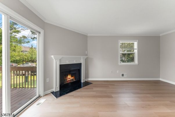 Empty room, Fireplace, Interior, Wood Texture Flooring