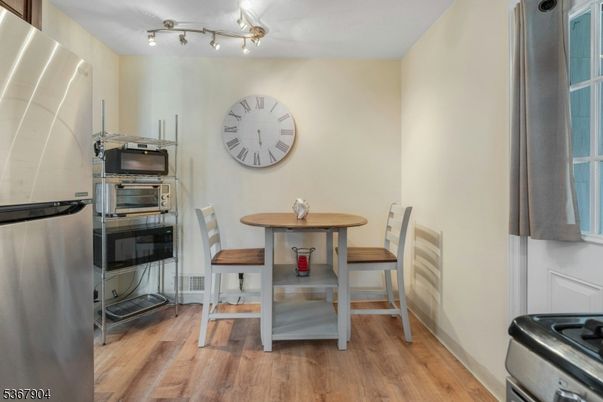 Dining room, Interior, Wood Texture Flooring