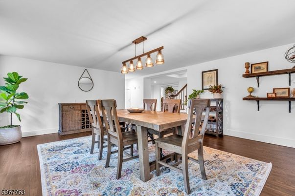 Chandelier, Dining room, Interior, Pendant Lights, Wood Texture Flooring