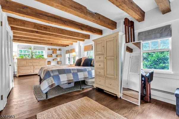 Bedroom, Interior, Wooden Beams, Wood Texture Flooring