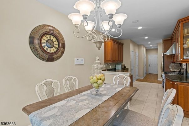 Chandelier, Dining room, Interior, Kitchen, Recessed Lighting