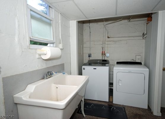 Bathroom, Interior, Marble Walls, Utility Closets, Washer