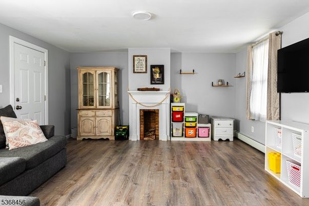 Fireplace, Interior, Wood Texture Flooring