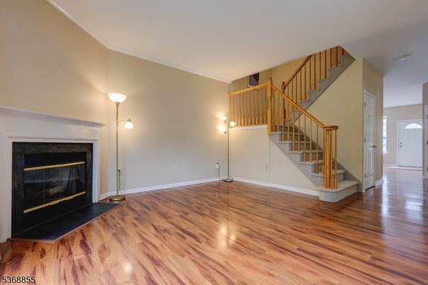 Empty room, Fireplace, Interior, Wood Texture Flooring